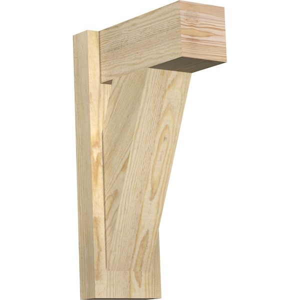Ekena Millwork Traditional Block Rough Sawn Outlooker, Douglas Fir, 6"W x 12"D x 20"H OUT06X12X20TRA05RDF - main